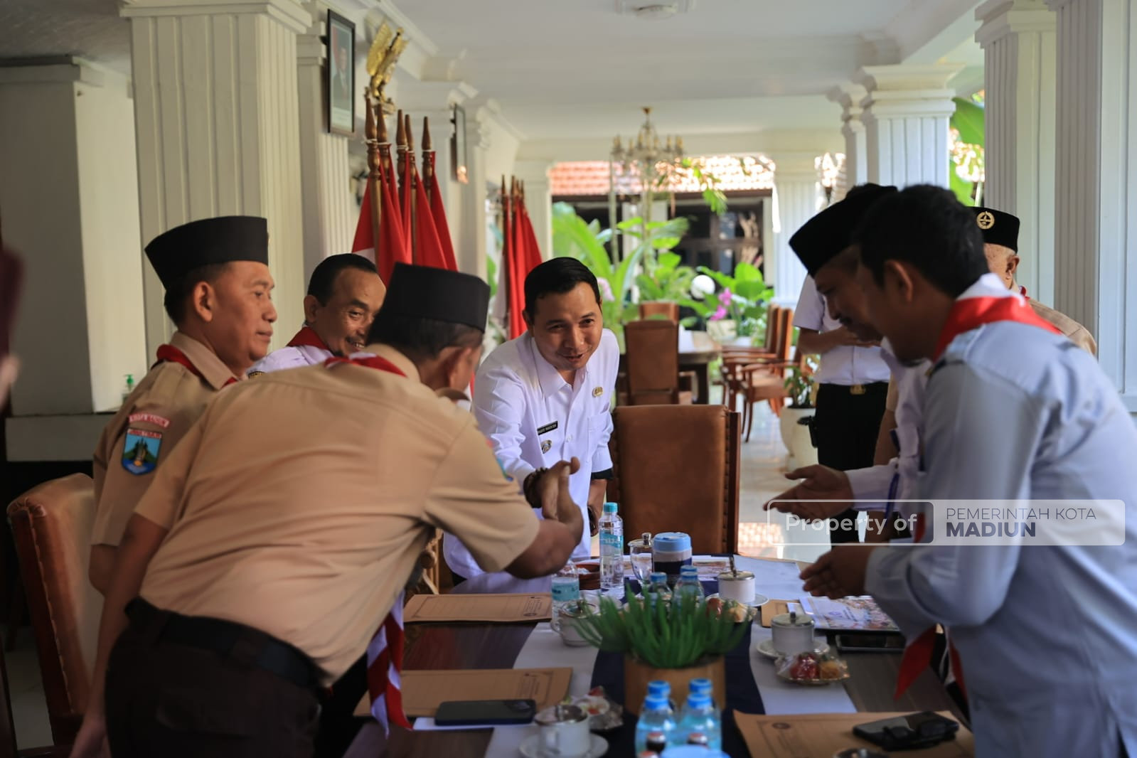 Persiapan Apel Hari Pramuka, Kwarcab Kota Madiun Paparkan Rencana Kegiatan Dihadapan Plt Wali Kota