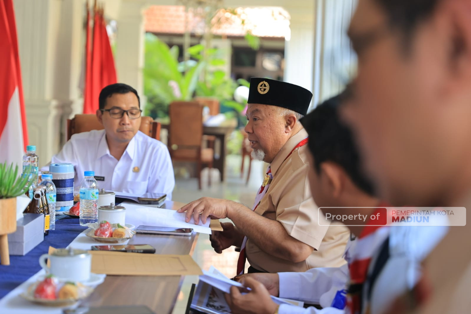 Persiapan Apel Hari Pramuka, Kwarcab Kota Madiun Paparkan Rencana Kegiatan Dihadapan Plt Wali Kota