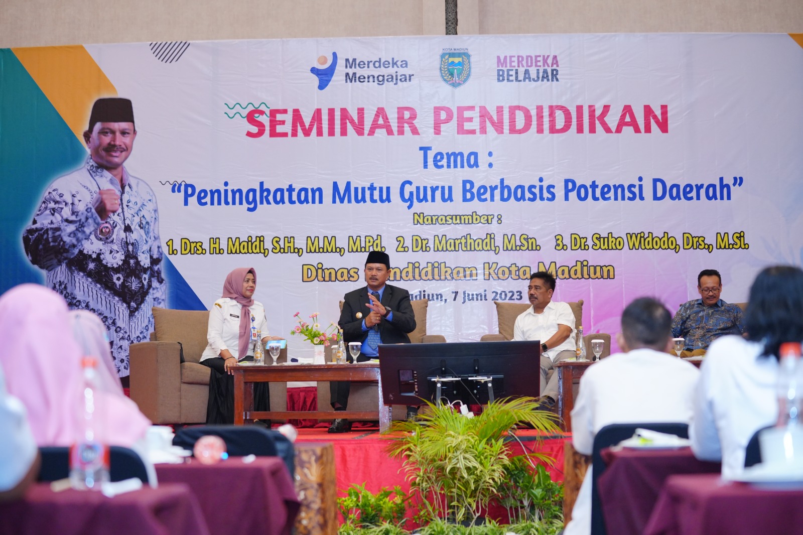 Jadi Narasumber Seminar Pendidikan, Wali Kota Ajak Guru Kenalkan Potensi Daerah Untuk Tingkatkan Keterampilan Siswa