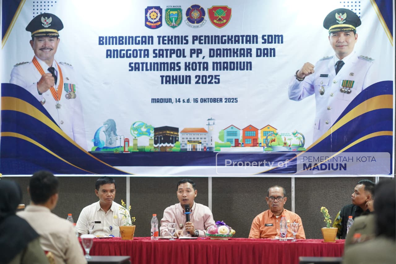 Buka Bimtek Satpol PP dan Damkar, Wakil Wali Kota Madiun Tekankan Pelayanan bagi Masyarakat