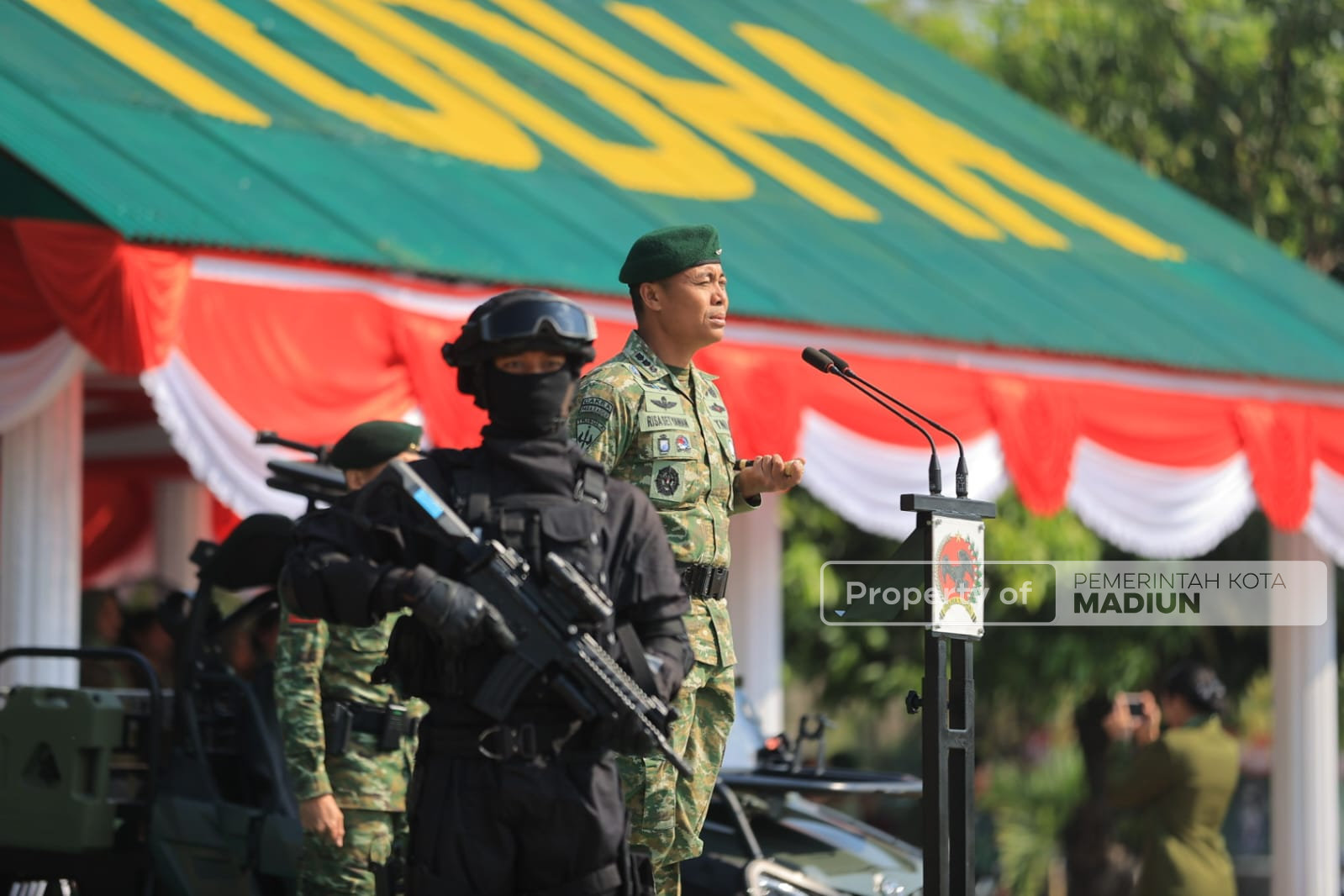 Sertijab Danyonif 501/Bajra Yudha, Mayor Inf I Gusti Bagus Resmi Gantikan Letkol Inf Yakhya Wisnu
