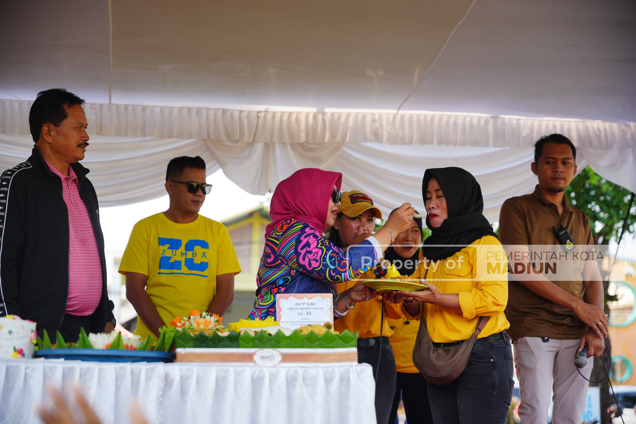 Wali Kota Madiun Hadiri Senam Bersama Peringatan HUT ke-11 Komunitas SAG