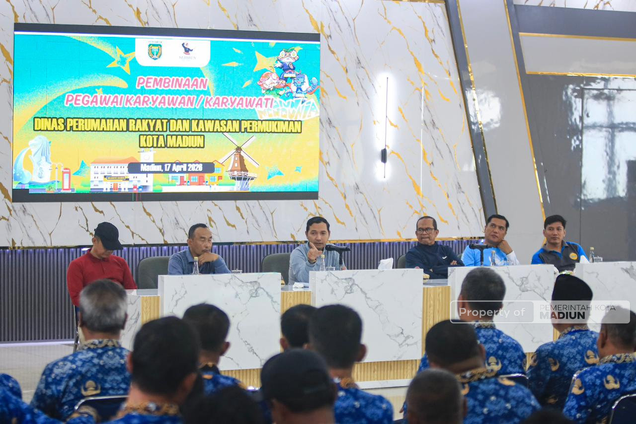 Hadiri Pembinaan Disperkim, Plt Wali Kota Madiun Dorong Peningkatan Kinerja Petugas