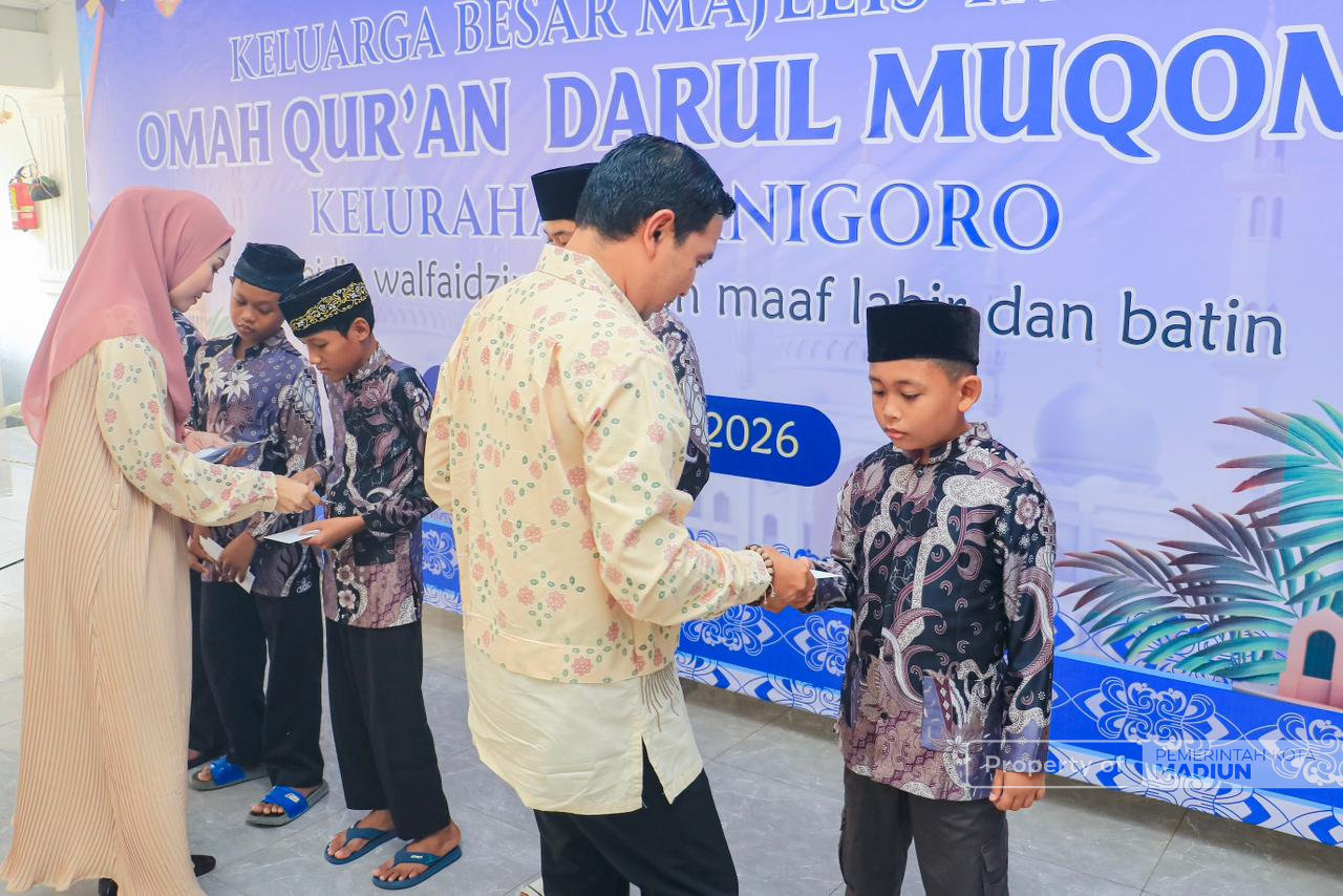 Hadiri Halal Bihalal Majelis Ta’lim, Plt Wali Kota Madiun Tekankan Penguatan SDM guna Pengentasan Kemiskinan