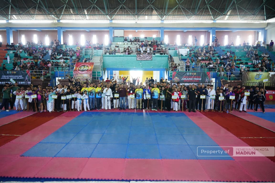 Buka Madiun Open Karate Championship 2026, Plt Wali Kota Berharap Turnamen Cetak Atlet Berprestasi