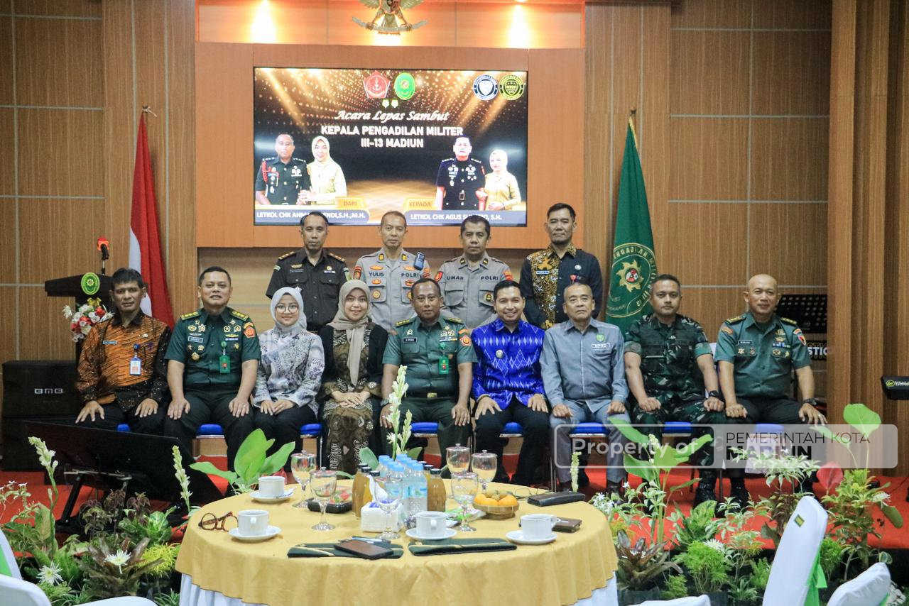 Sertijab Kepala Pengadilan Militer III-13 Madiun, Letkol CHK Ahmad Efendi Digantikan Letkol CHK Agus Sulistio