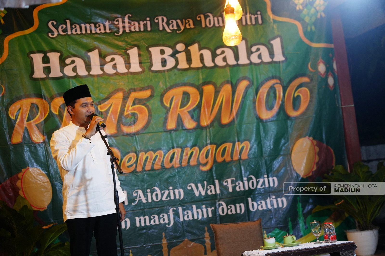 Hadiri Halal Bihalal Warga Demangan, Plt Wali Kota Madiun Tekankan Peran Warga Dukung Pembangunan