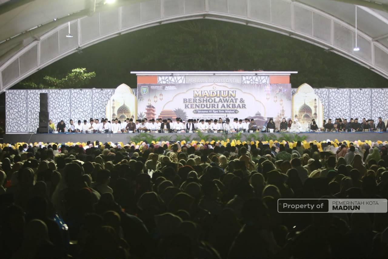 Lewat Madiun Bersholawat dan Kenduri Akbar, Plt Wali Kota Harap Semua Masyarakat Turut Mendoakan Kota Pendekar