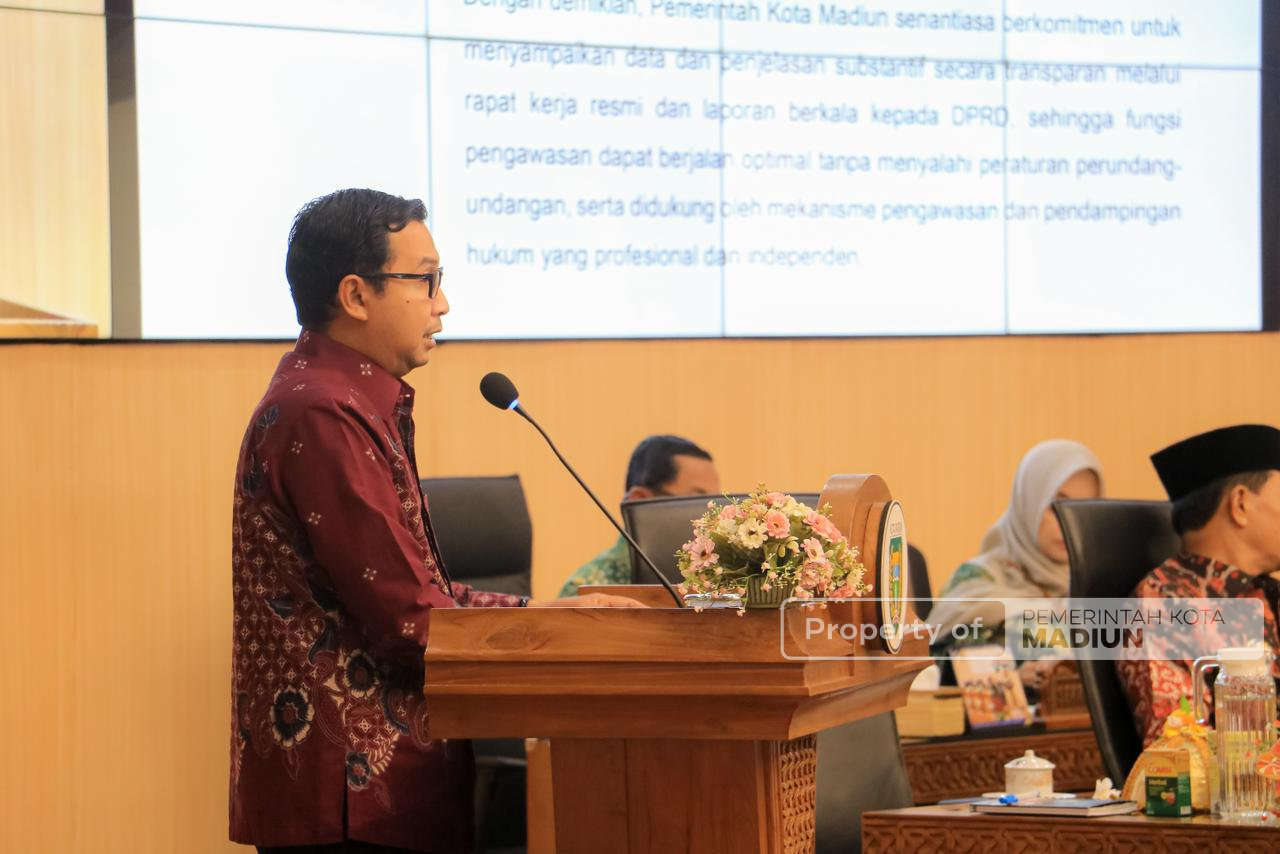 Pembahasan Raperda APBD 2026, Wali Kota Madiun Jawab PU Fraksi DPRD