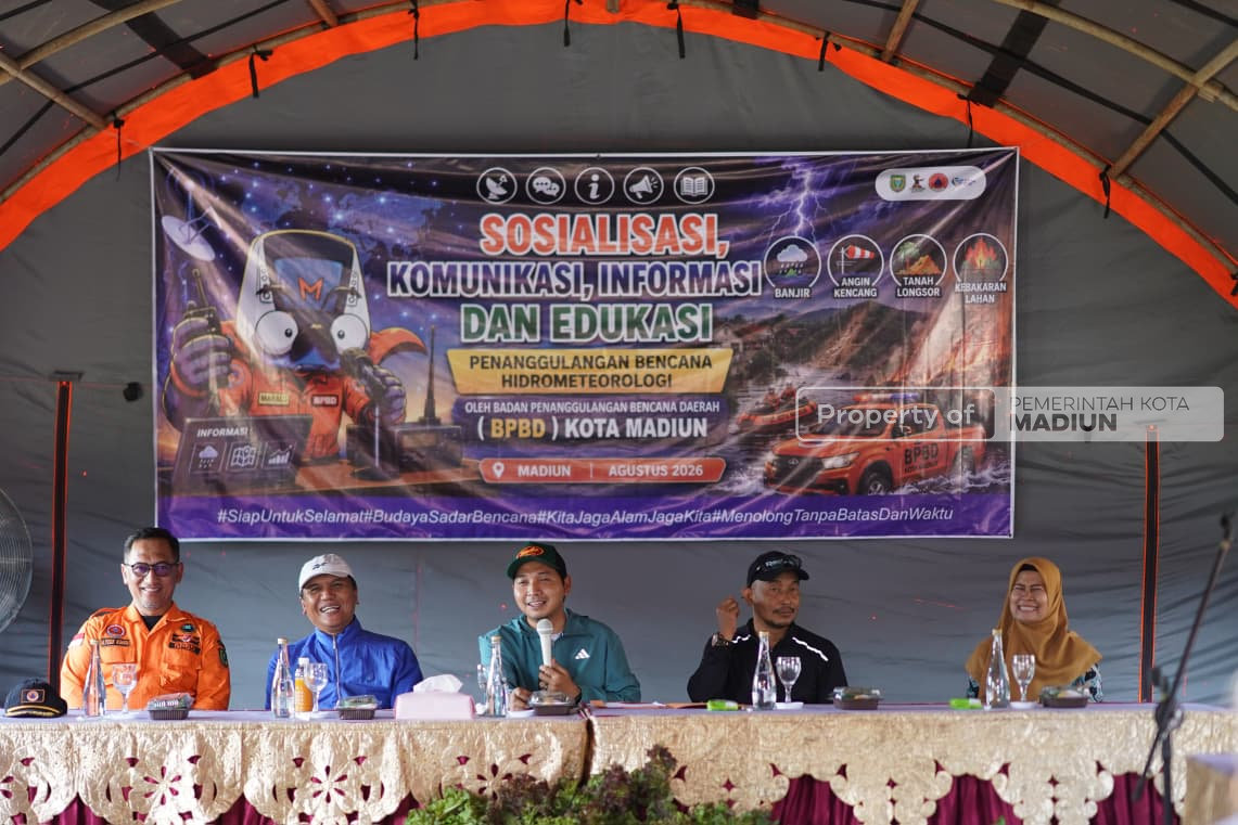 Hadapi Puncak Musim Kemarau, Pemkot Madiun Perkuat Mitigasi Lewat Sosialisasi Bencana Hidrometeorologi